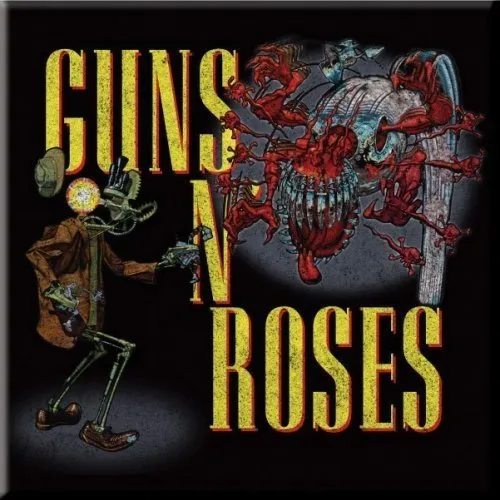 Guns N' Roses Køleskabsmagnet: Attack (75x75mm)