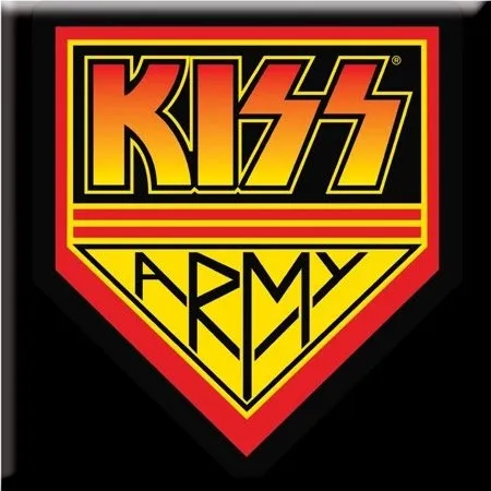 KISS Køleskabsmagnet: Army (75mm x 75mm)