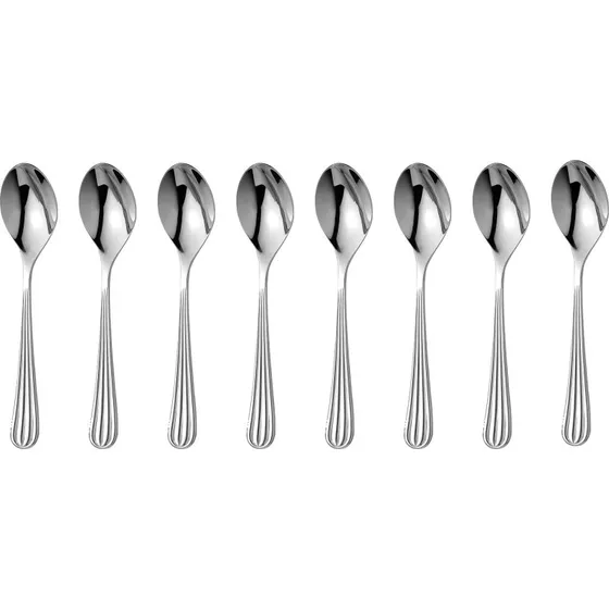 Robert Welch Palm Bright kaffeskeer, 8 stk. i rustfrit stål