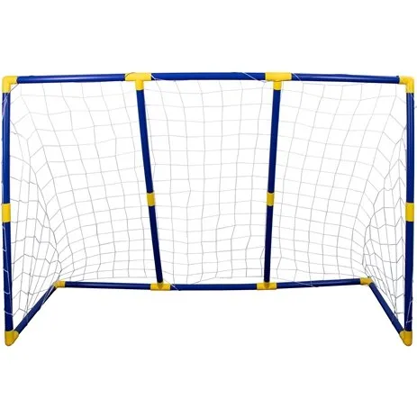 Fodboldmål 2i1 i hård plast 209x142 cm (inkl. bold & pumpe)