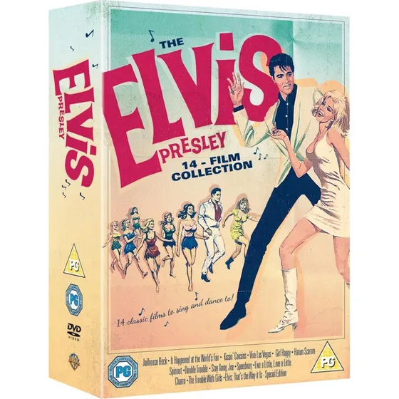 Elvis Presley: 14-film samling på 14 DVD'er