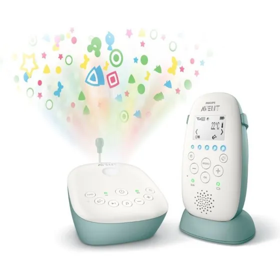 Philips Avent SCD731/26 DECT-babyalarm (hvid/grøn)