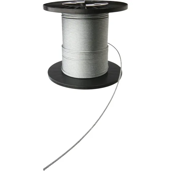 Stålwire galvaniseret 6x12+7FC 8mm, 220m rulle