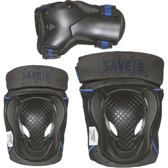 Save My Bones Beskyttelsessæt - Blå/Sort