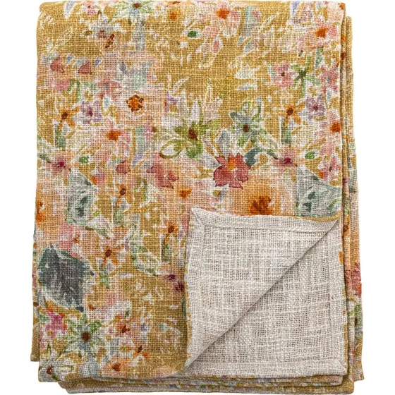 Creative Collection Manoj Plaid - Multifarvet Bomuld - 152x127 cm