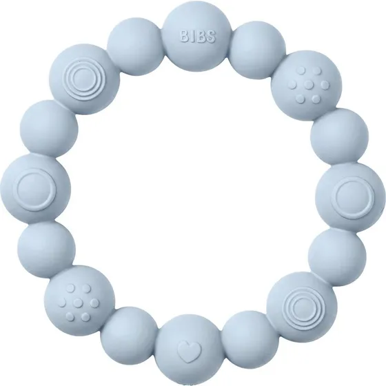 BIBS Bidering Med Perler - Baby Blue