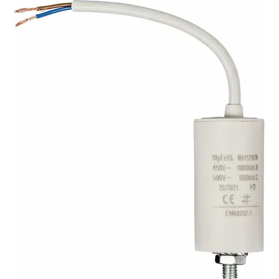 Kondensator 10.0uF 450V med 250mm kabel (35x70 mm)