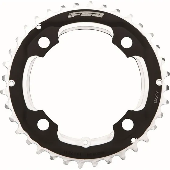 FSA MTB Pro D10 36T 104 mm alloy, sort