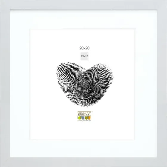 Deknudt S66KD1 P1 Billedramme i Træ - 20x20cm - Sølv