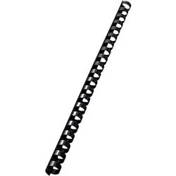 Esselte Spiralringe plastik 12mm A4 sort (100 stk)