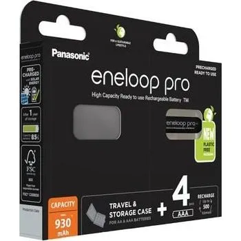 Panasonic eneloop pro AAA 930 mAh - 4 stk. med etui