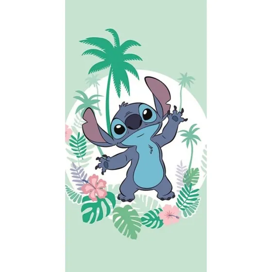 Disney Lilo & Stitch Badehåndklæde – 70x140 cm, Grøn