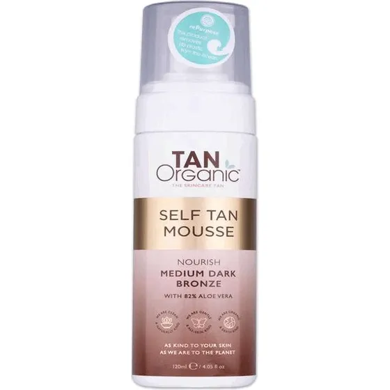 TanOrganic Self-Tanning Mousse Medium Dark Bronze 120ml