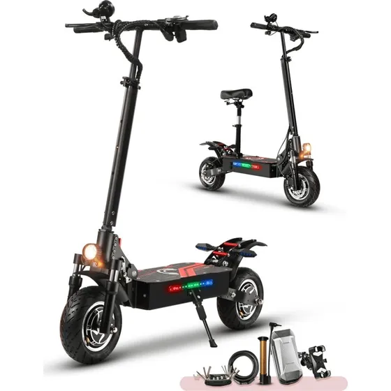 Boyueda Q7Pro El-scooter: 3200W, 19Ah batteri & sæde