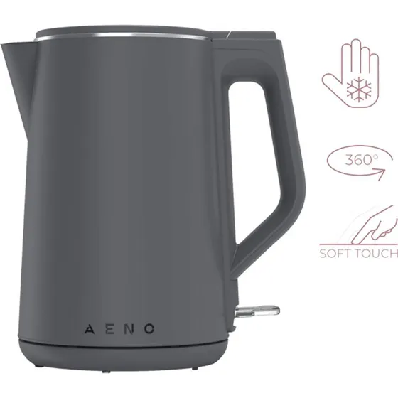 AENO EK4 Elkedel 1,5L, Grå (2200W)