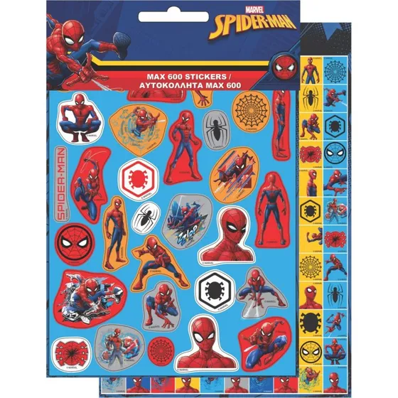 Spiderman Mørk 600-delt klistermærkesæt