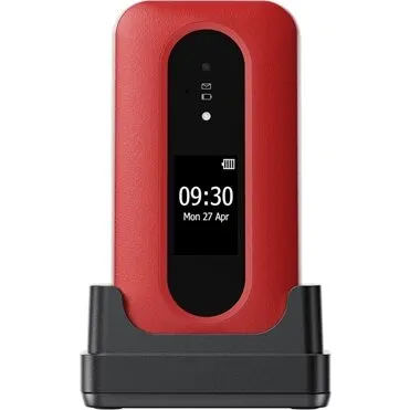 Doro Leva L31 klaptelefon 2,8" 4G rød inkl. cover