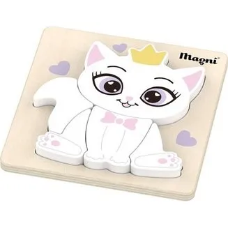Magni Prinsessekat puslespil - 5 brikker, FSC 100%