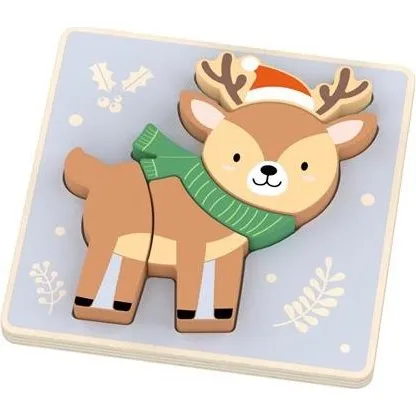 Magni Julepuslespil med rensdyr, 5 brikker, FSC 100%