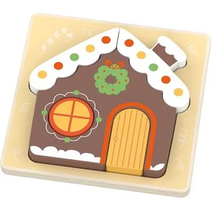Magni Julepuslespil Peberkagehus, FSC 100% (5 brikker)