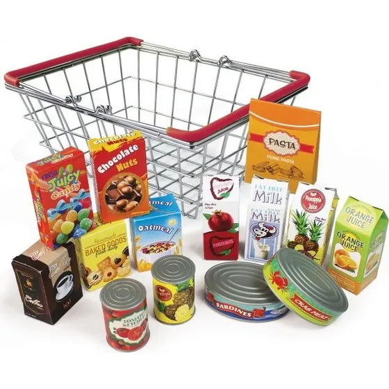 Magni Metalkurv med madvarer - 15 dele