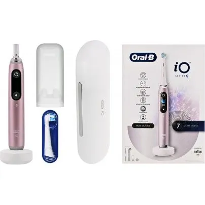 Oral-B iO Series 9 elektrisk tandbørste – Rose Quartz