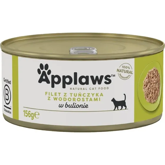 Applaws Vådfoder til kat: Tunfilet med tang i bouillon 156 g