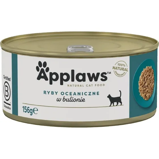 Applaws Vådfoder til katte med havfisk i bouillon - 156 g