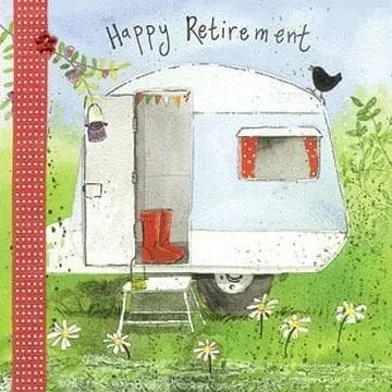 Pension Caravan Pass Blankt Kort med Brun Kraftkuvert