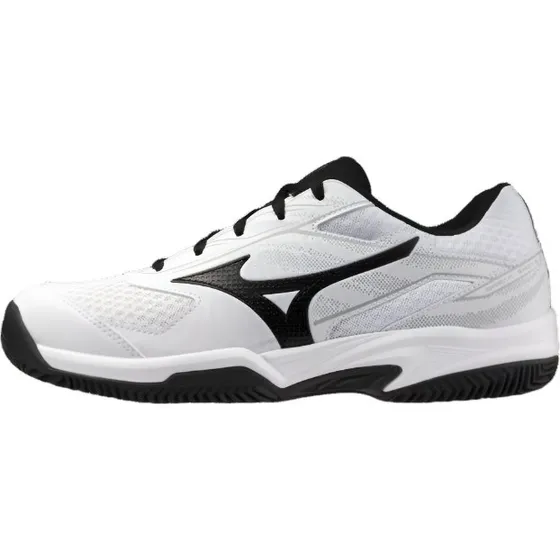 Mizuno Break Shot 5 CC Padelsko - White/Black/Harbor Mist - 42.5