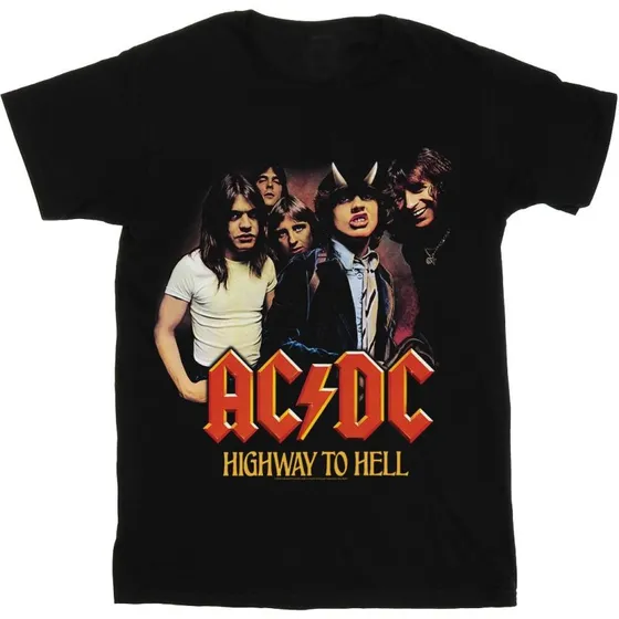 ACDC Boys Highway To Hell T-shirt i 100% bomuld