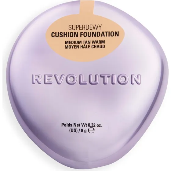 Revolution Beauty London Superdewy Cushion Foundation Medium Tan Warm