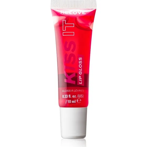 Revolution Relove Kiss Fugtgivende Lipgloss - Kirsebærrød, 10 ml