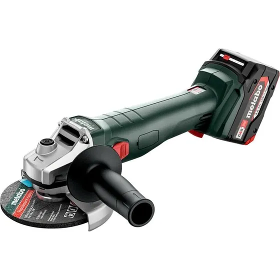Metabo W 18 L 9-125 Akku vinkelsliber 18V 125 mm, 2x4,0Ah MetaBOX