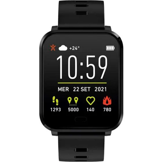 SBS Beat Spirit Smartwatch – Sort (Søvntracker & Skridttæller)