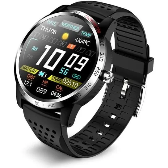 INF Smartwatch med blodtryk og pulsmåler, 1,3" farveskærm