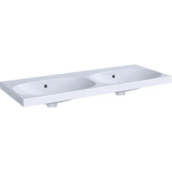 Geberit Acanto dobbeltvask 1200x482mm hvid til underskab