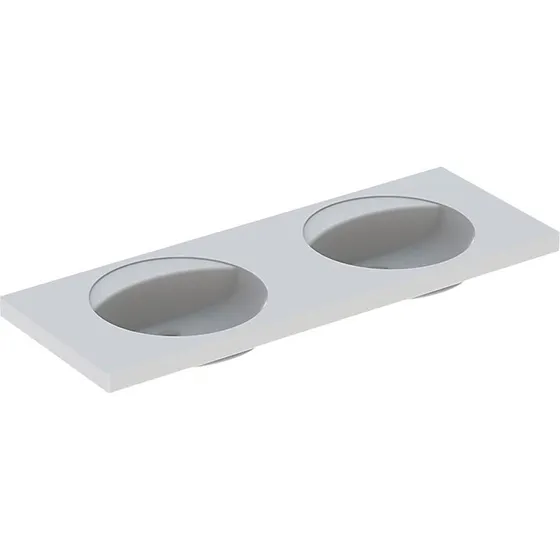 Geberit Preciosa dobbeltvask 1300x550x200mm hvid
