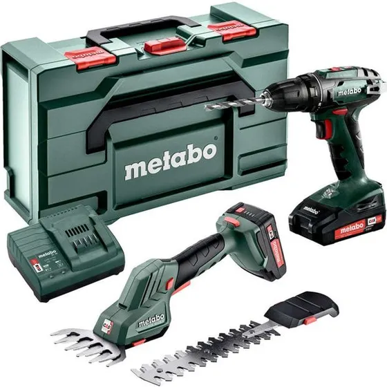 Metabo Combosæt 2.2.5 18V BS18 + SGS 18 LTX Q med batteri og lader