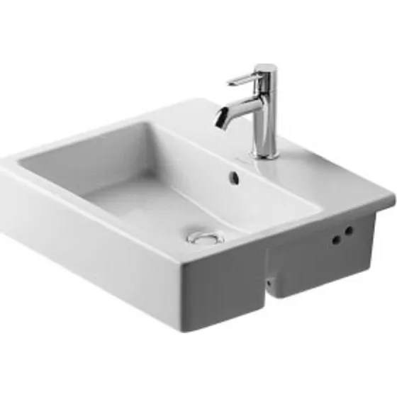 Duravit Vero håndvask 55x47 cm, hvid - til halv nedfældning