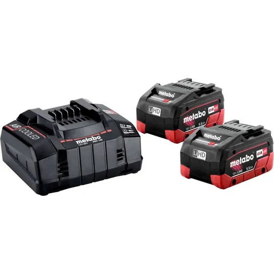Metabo Basis batterisæt 2x18V 5,5 Ah LiHD + ASC 145 lader