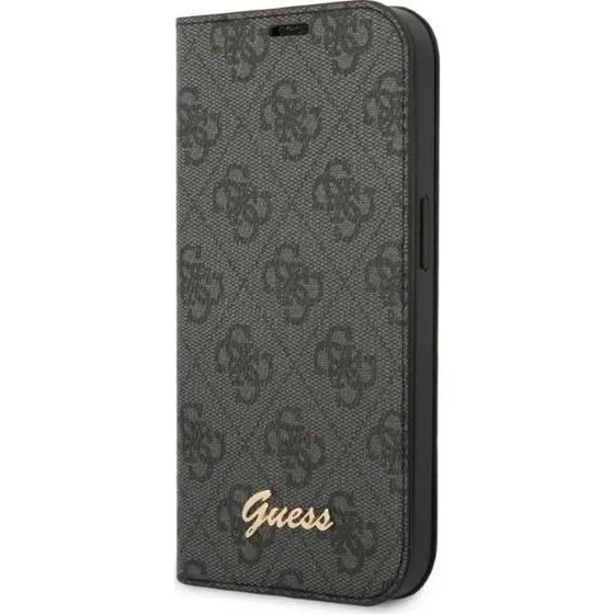 GUESS 4G Vintage Gold iPhone 14 Pro Max Cover - Black