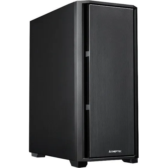 Chieftec AS-02B-OP Midi Tower PC-kabinet, sort