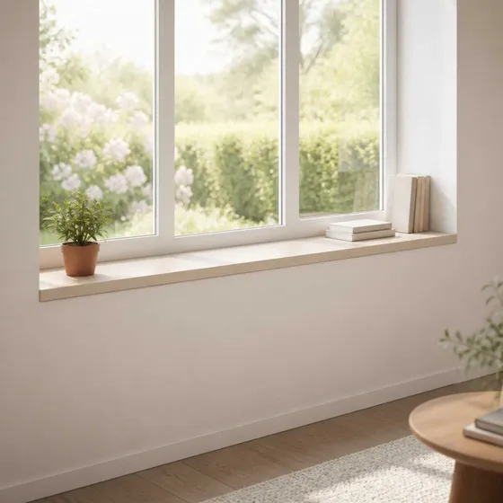 vidaXL Vindueskarme 2 stk. Hvid 160 x 25 x 2 cm i Massivt Eg