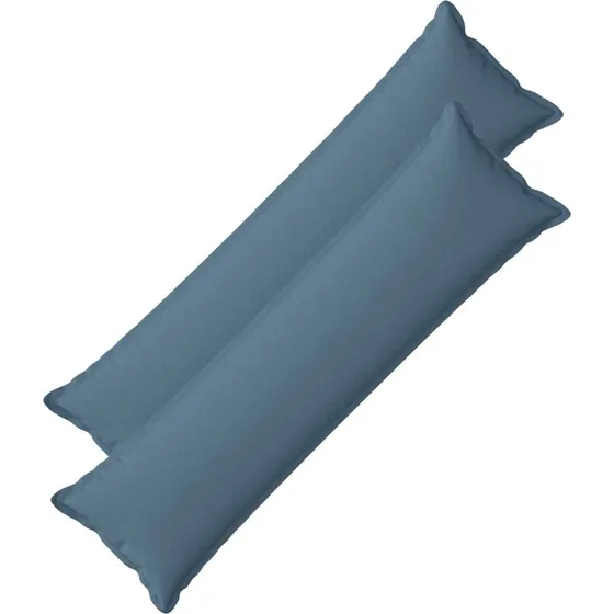 vidaXL HOUTEN Pyntepuder 2 stk. - Jeans blå - 40 x 145 cm