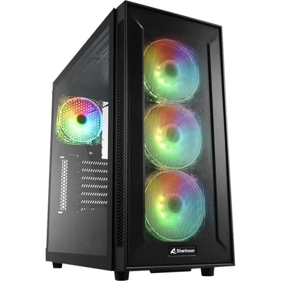 Sharkoon TG6M RGB ATX Mid Tower - Sort