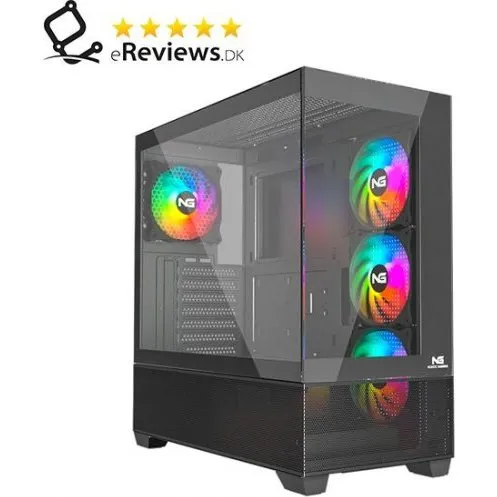 Nordic Gaming Hugin RGB Tower ATX – sort