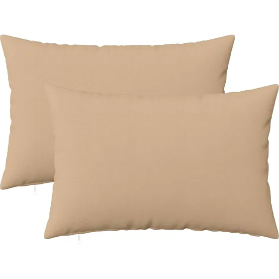 vidaXL Heerlen Pyntepuder 2 stk. - Cremefarvet 50x70 cm