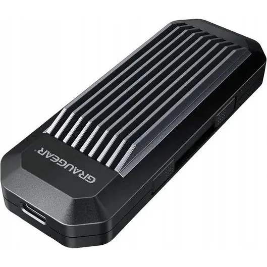 GRAUGEAR G‑M202‑AC‑10G M.2 NVMe SSD-kabinet, sort