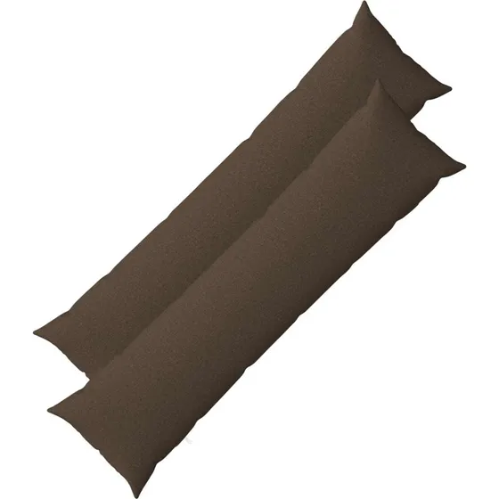 vidaXL HEERLEN Pudebetræk 2 stk. Gråbrun 40 x 145 cm